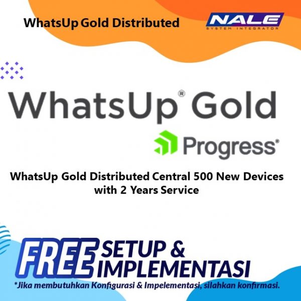 WhatsUp Gold Distributed Central 500 New Devices with 2 Years Service